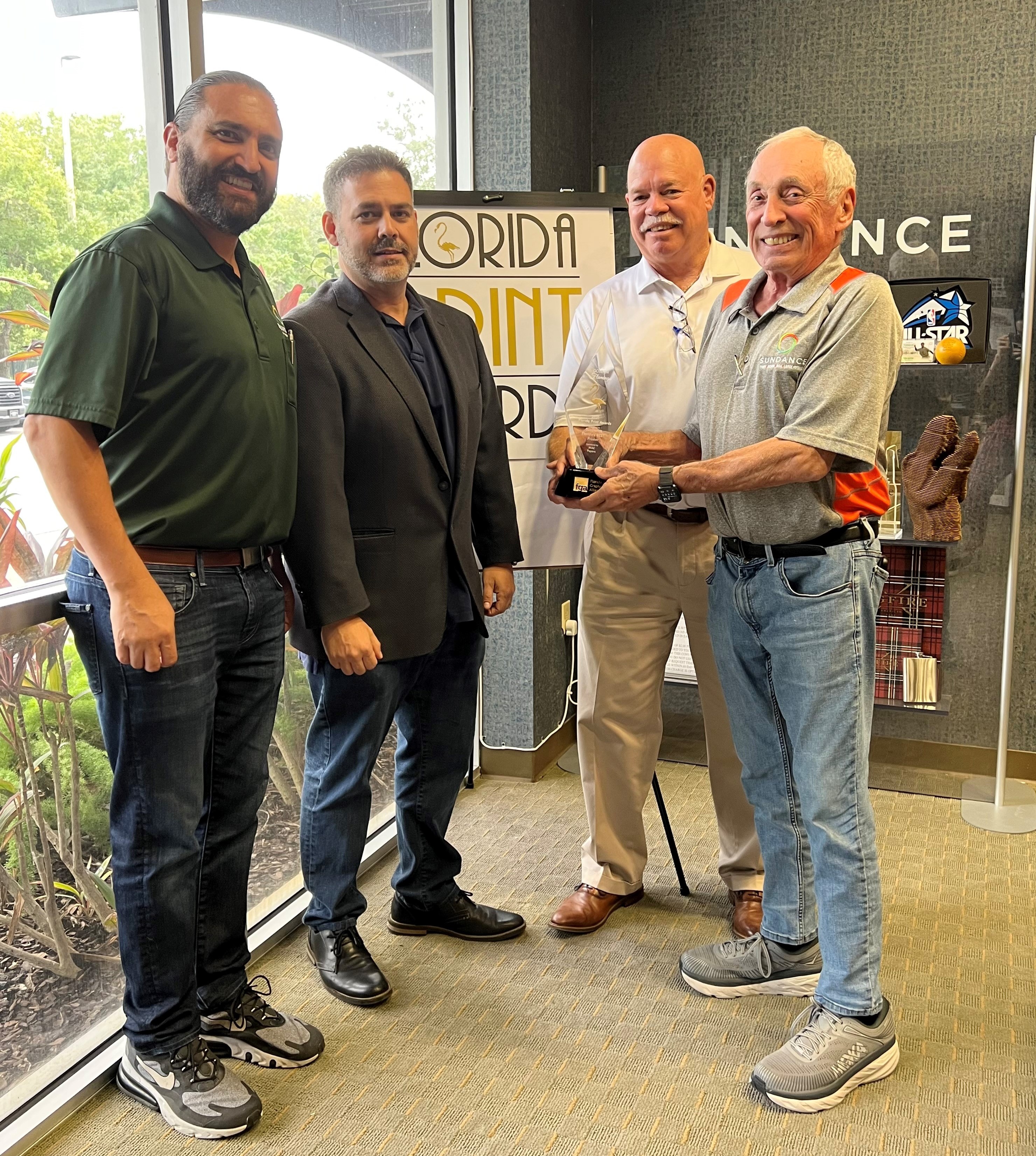 SunDance Wins Florida's Best Printer Award for the Second Year!
