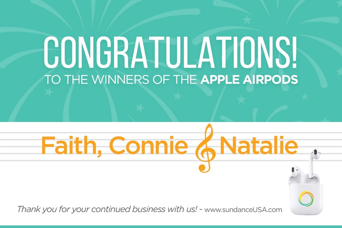 Congratulations to Our Airpod Winners