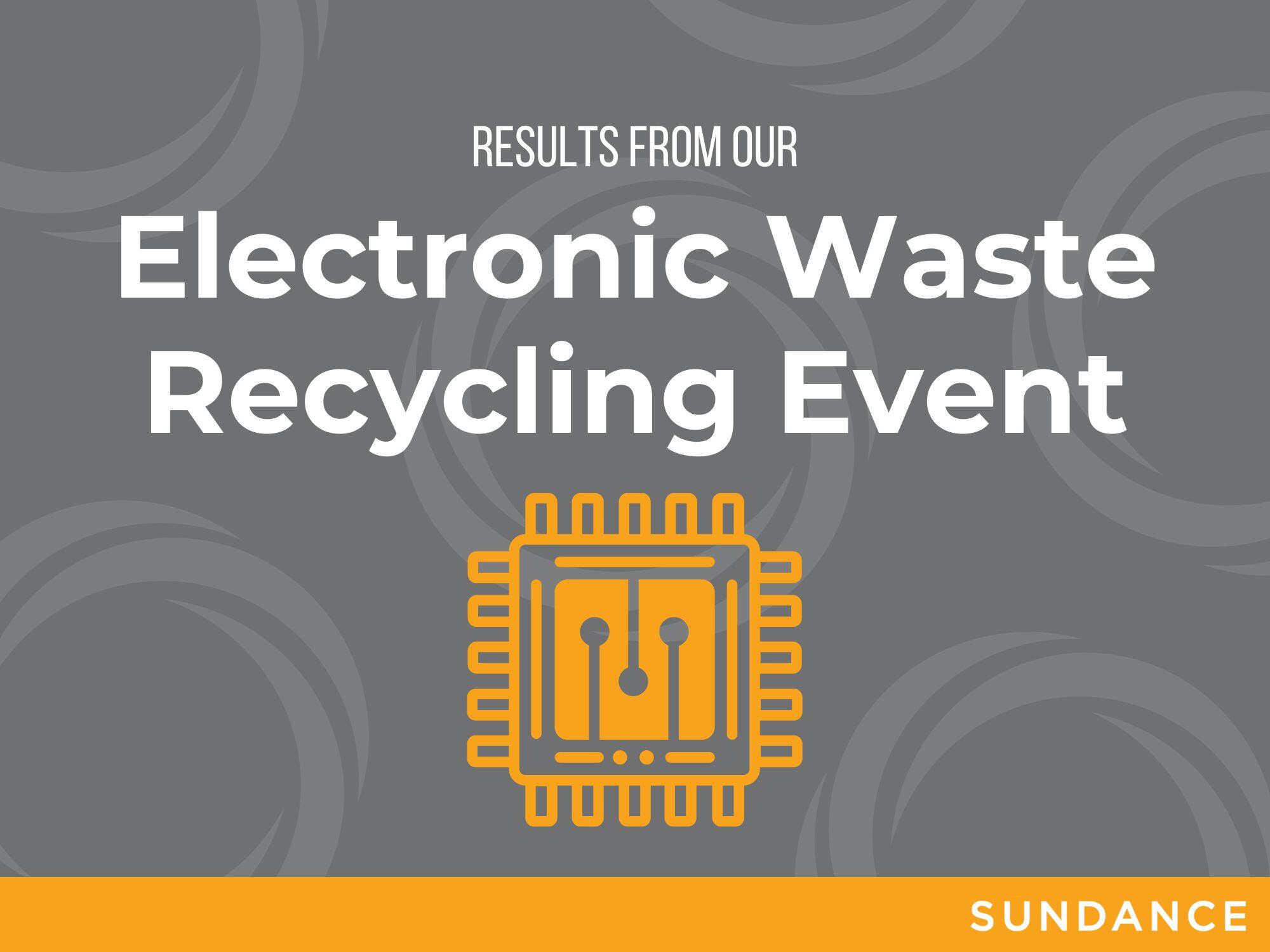 Sustainable Printing: Results from Our Electronic Waste Recycling Event
