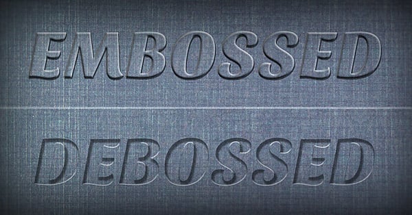 Embossing vs Debossing: What's The Difference?